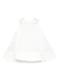 Elisabetta Franchi La Mia Bambina peter pan-collar cotton dress - White