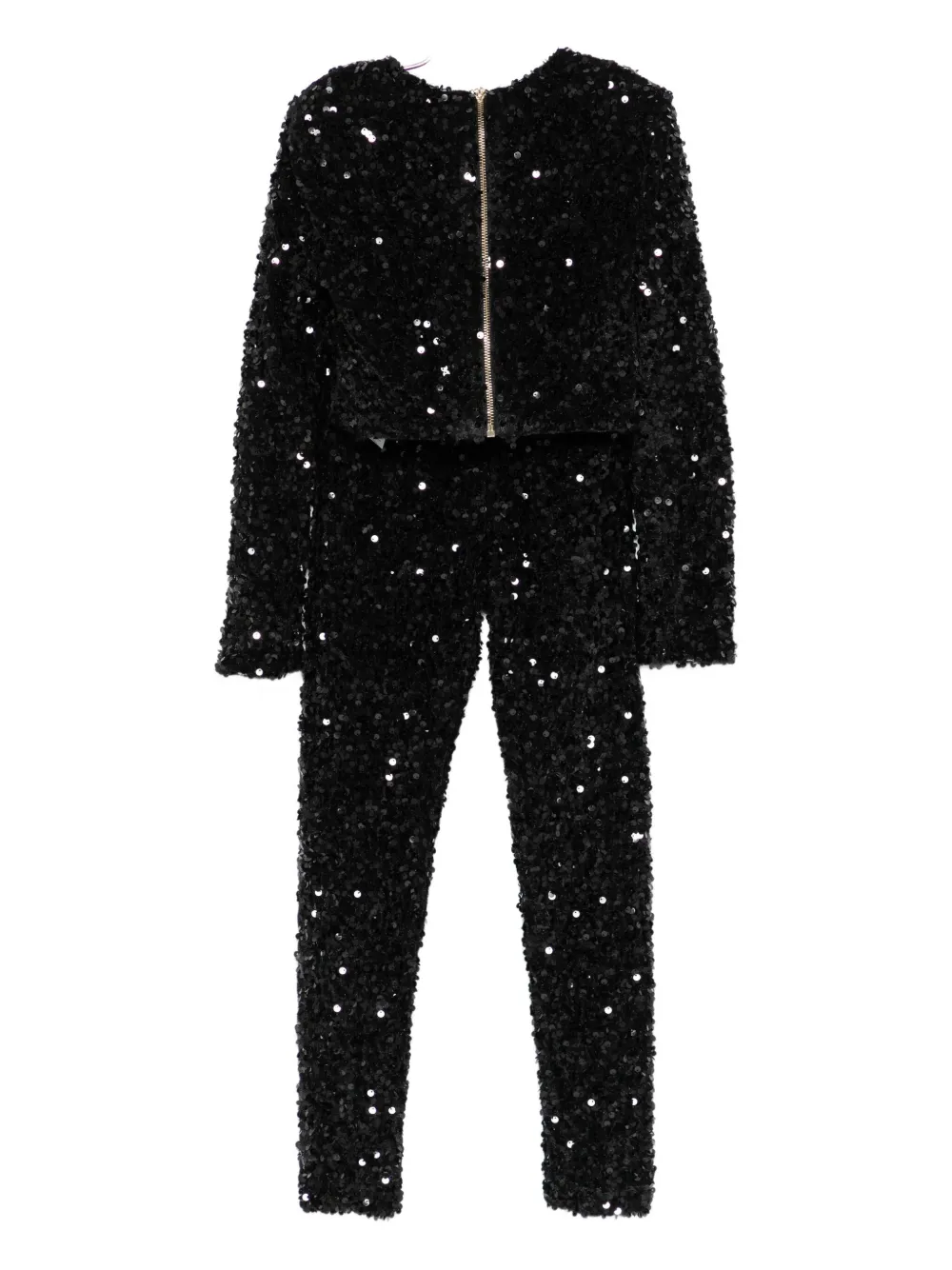 Elisabetta Franchi La Mia Bambina sequin-embellished trousers set Zwart