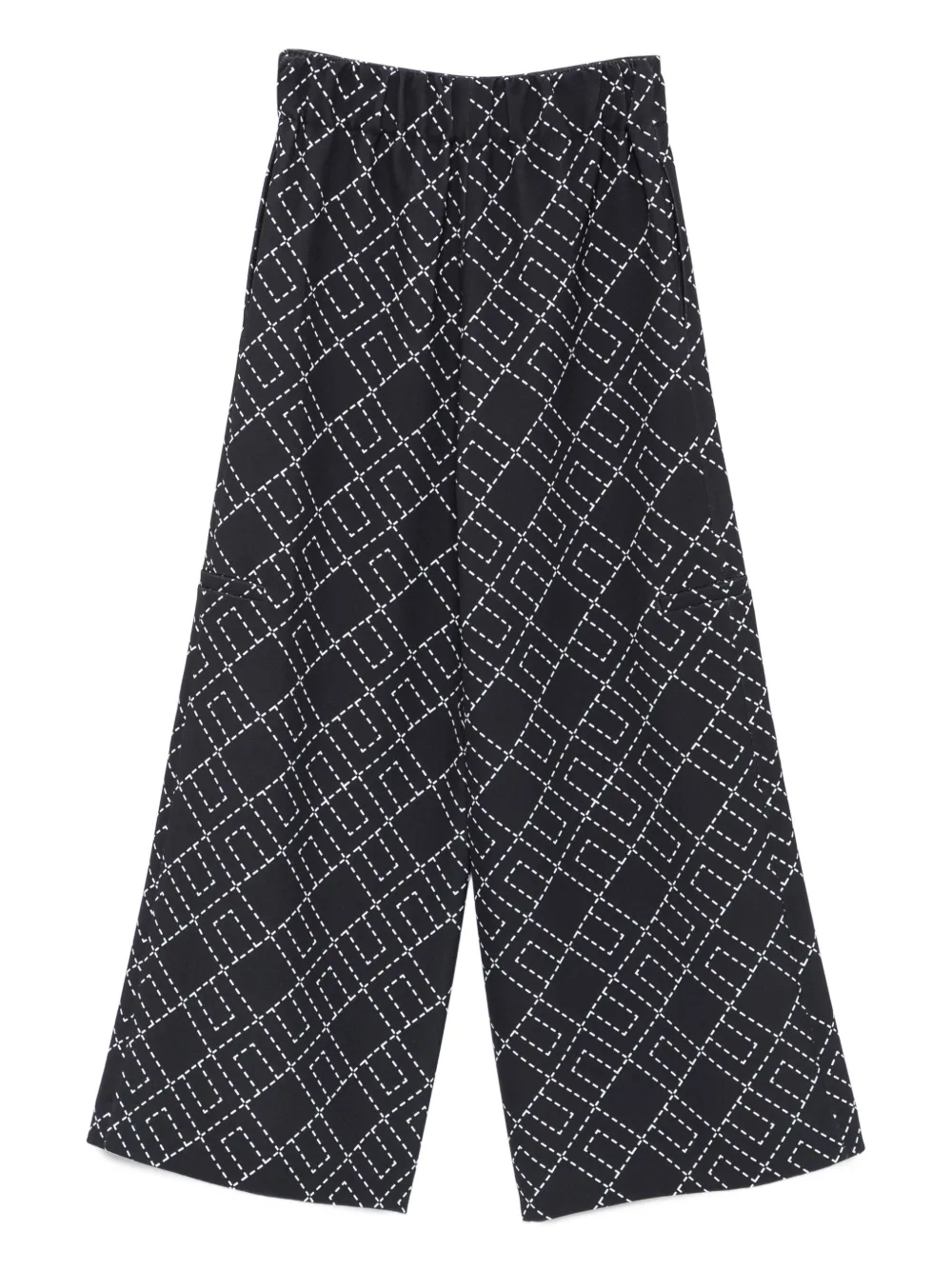 Elisabetta Franchi La Mia Bambina geometric-pattern trousers | Girls Casual Trousers | Image 2