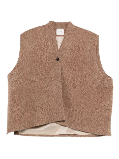Alysi textured button vest