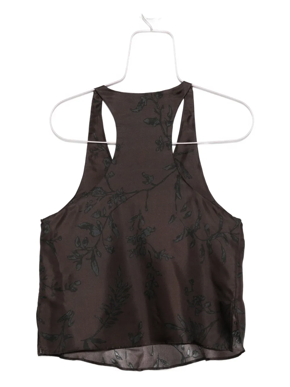 Alysi floral-jacquard top Bruin