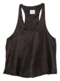 Alysi floral-jacquard top - Brown