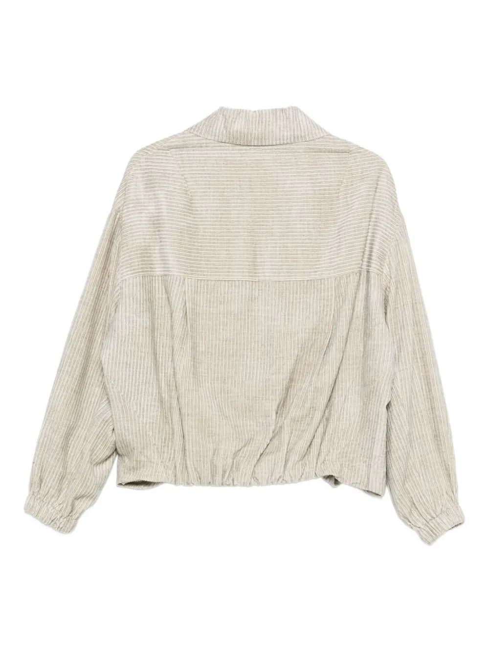 Alysi corduroy zip-front jacket Beige