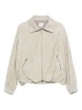 Alysi corduroy zip-front jacket - Neutrals