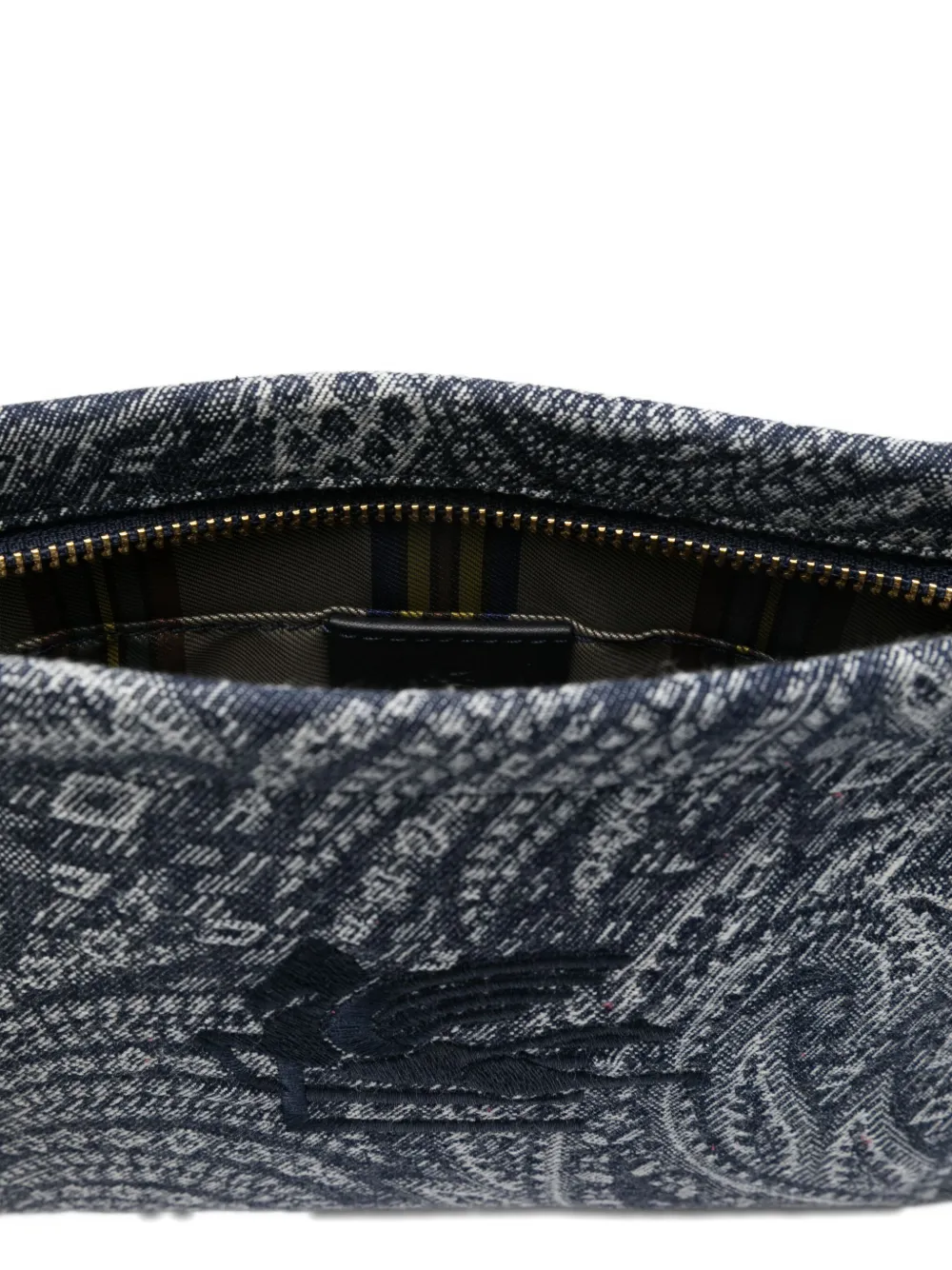 ETRO KIDS paisley-pattern shoulder bag Blauw