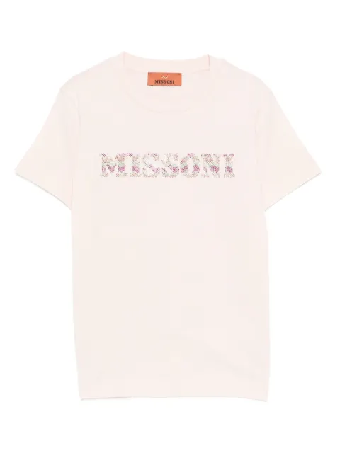 Missoni Kids embellished logo T-shirt