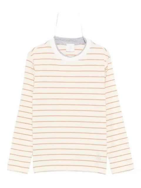 Eleventy Kids striped long-sleeve T-shirt