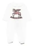 ETRO KIDS peter pan-collar babygrow - White