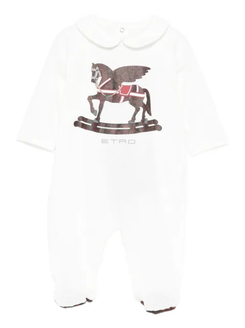 ETRO KIDS Tutina con colletto alla Peter Pan