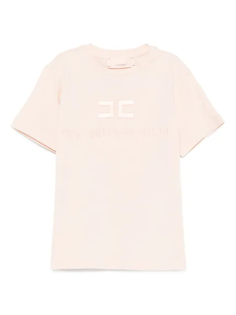 Elisabetta Franchi La Mia Bambina logo-embroidered cotton T-shirt