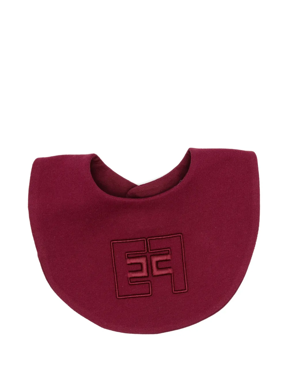 Elisabetta Franchi La Mia Bambina babero con logo bordado | rojo | Image 1
