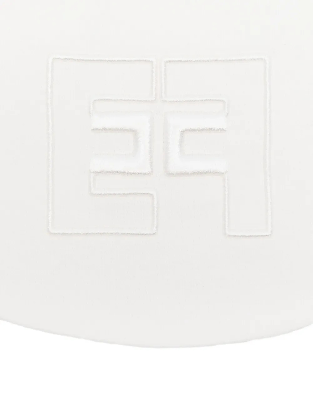 Elisabetta Franchi La Mia Bambina logo-embroidered bib - Wit