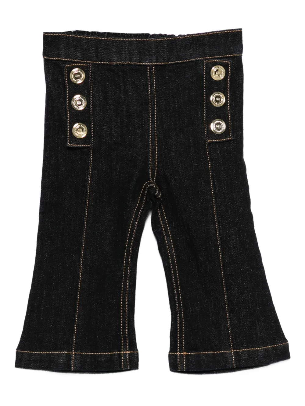 Elisabetta Franchi La Mia Bambina button-detail jeans | Blue | Image 1