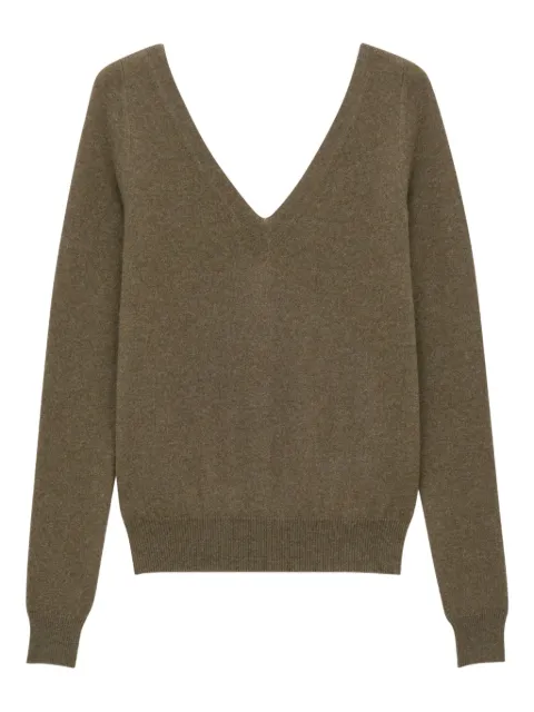 Saint Laurent Suéter de cashmere gola V