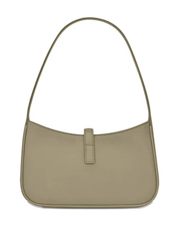 ハンドバッグ SAINT LAURENT BOTTLE GREEN LEATHER MINI LE 5 A 7 HANDBAG Saint Laurent Bag: Elegant Green Leather Handbag