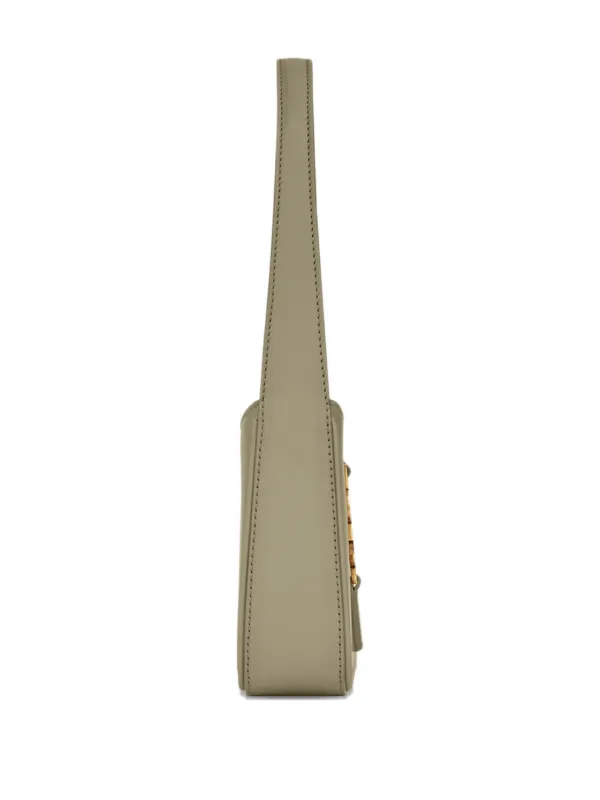 Saint Laurent Mini Le 5 à 7 Logo Shoulder Bag | Green | FARFETCH