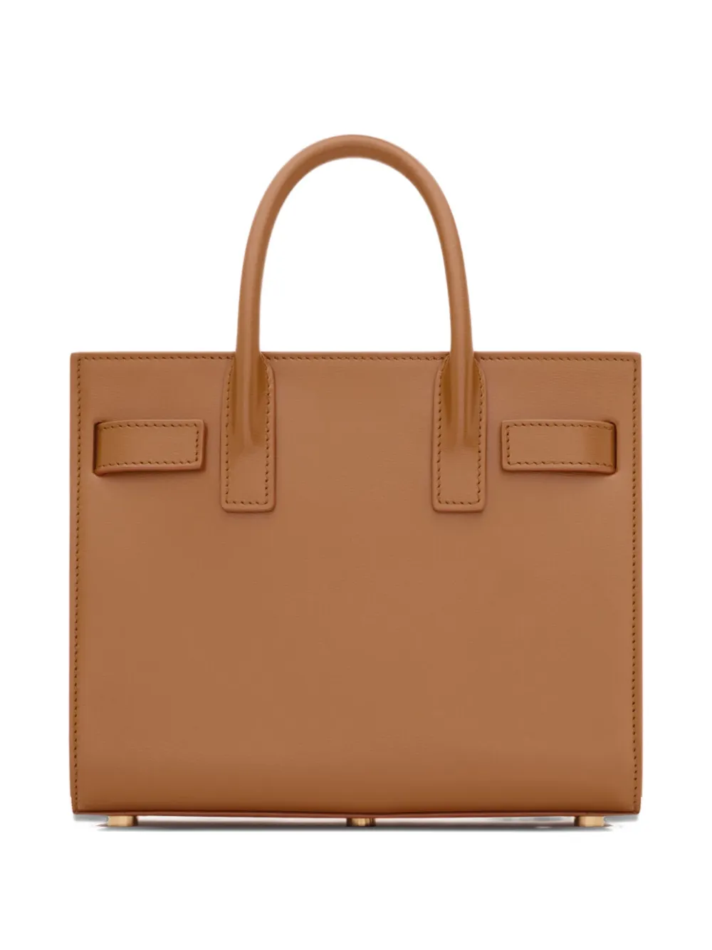 Saint Laurent Sac de Jour nano leather padlock tote bag Bruin