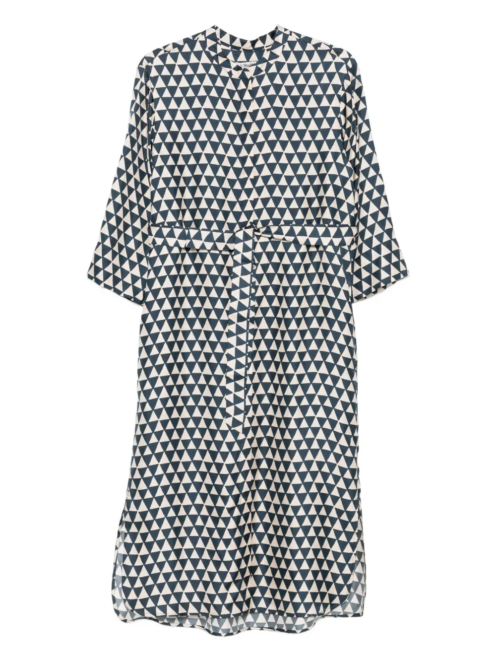 Max Mara triangle-print belted dress | ニュートラル | Image 1