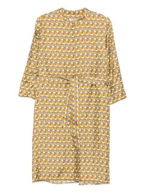 Max Mara toucan-print silk dress