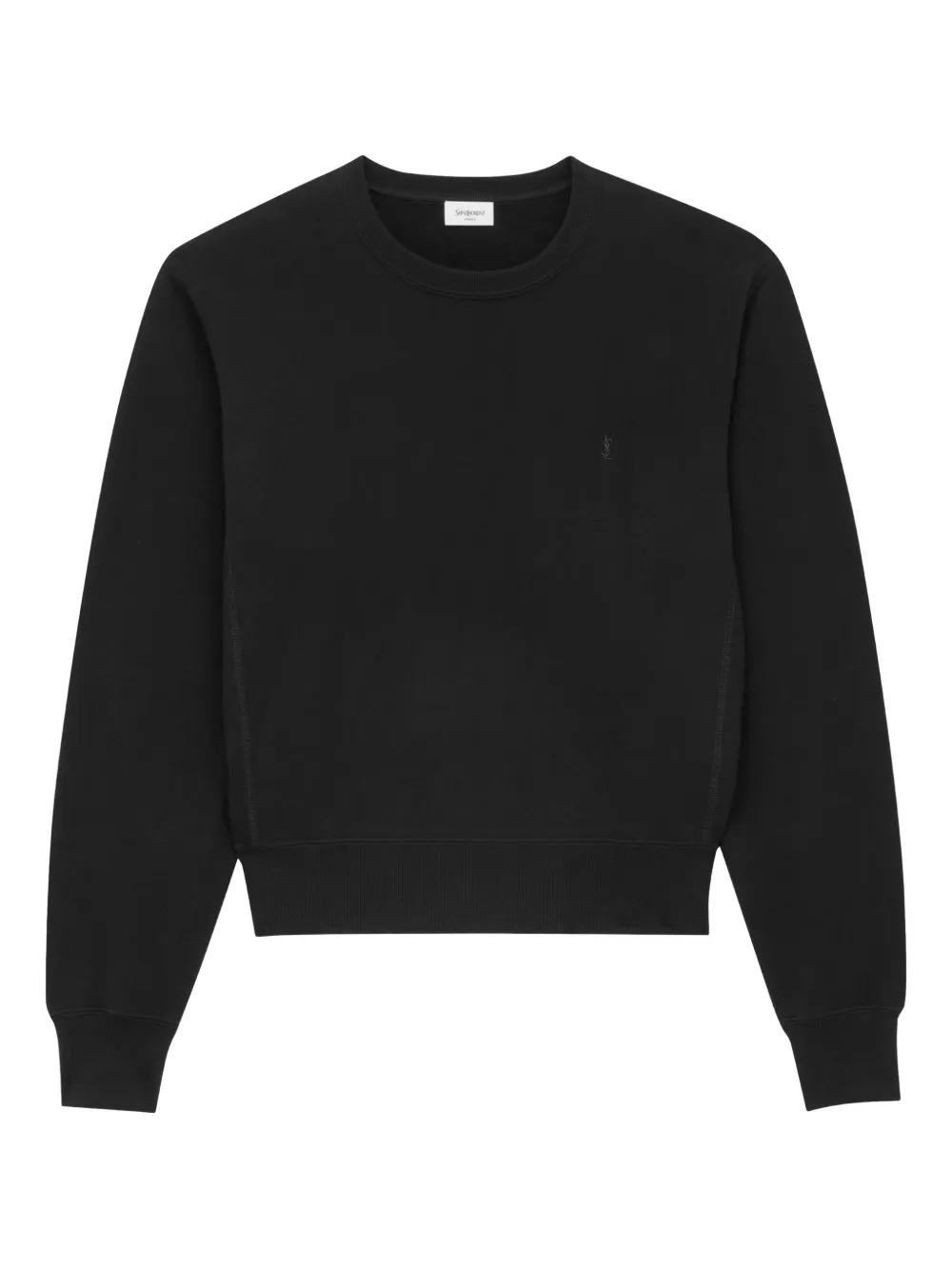 Saint Laurent Cassandre-embroidered jumper Zwart