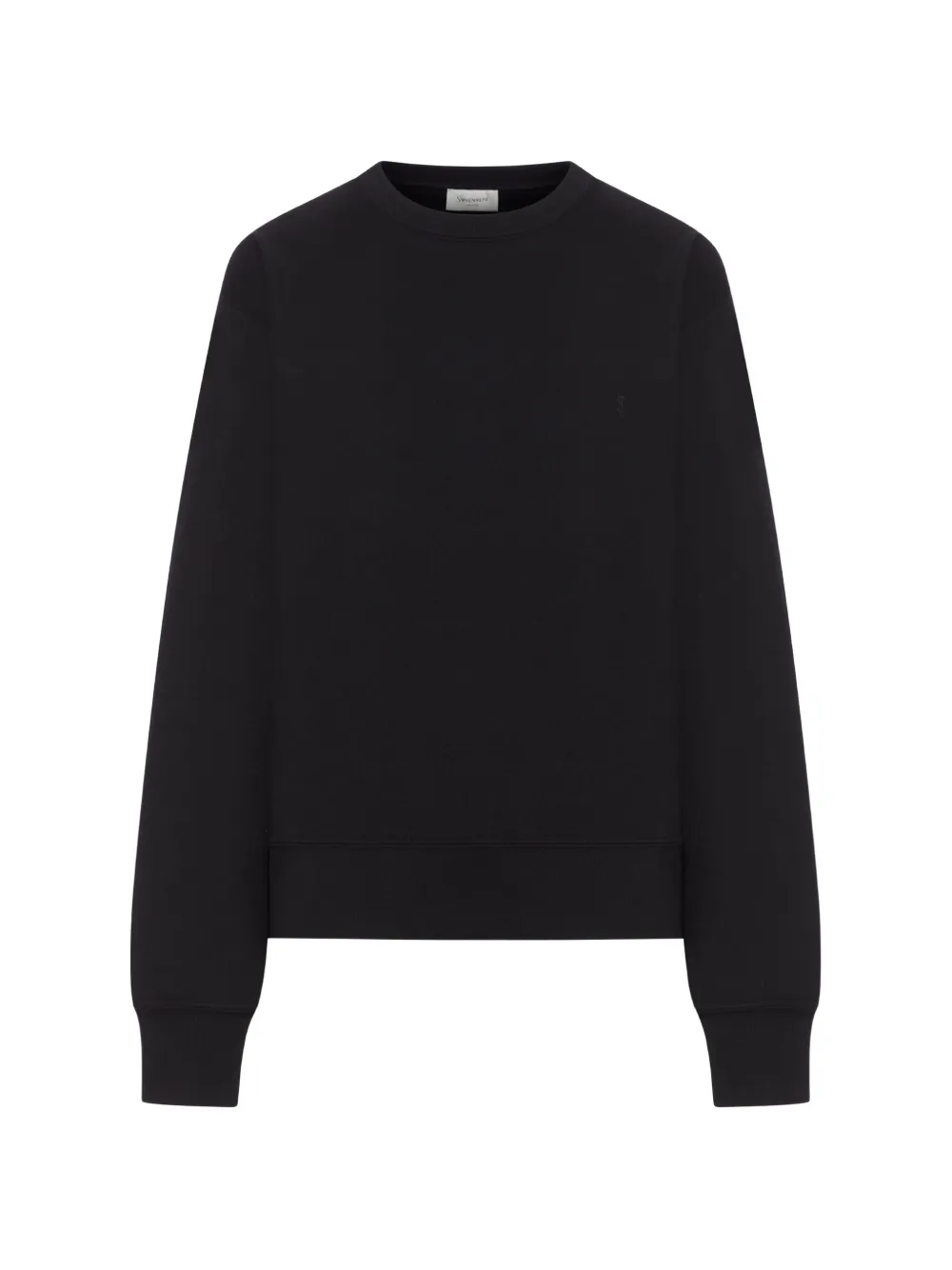 Saint Laurent Cassandre-embroidered jumper - Black