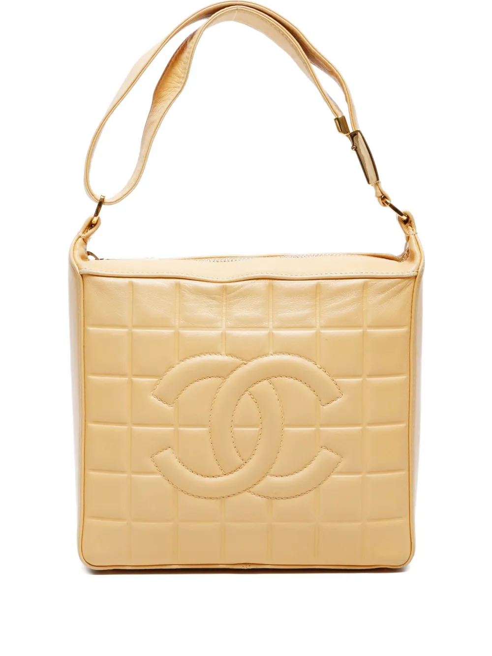 CHANEL Pre-Owned 2003-2004 チョコバー ショルダーバッグ - ニュートラル CHANEL Pre-Owned 2003-2004 チョコバー ショルダーバッグ - ニュートラル