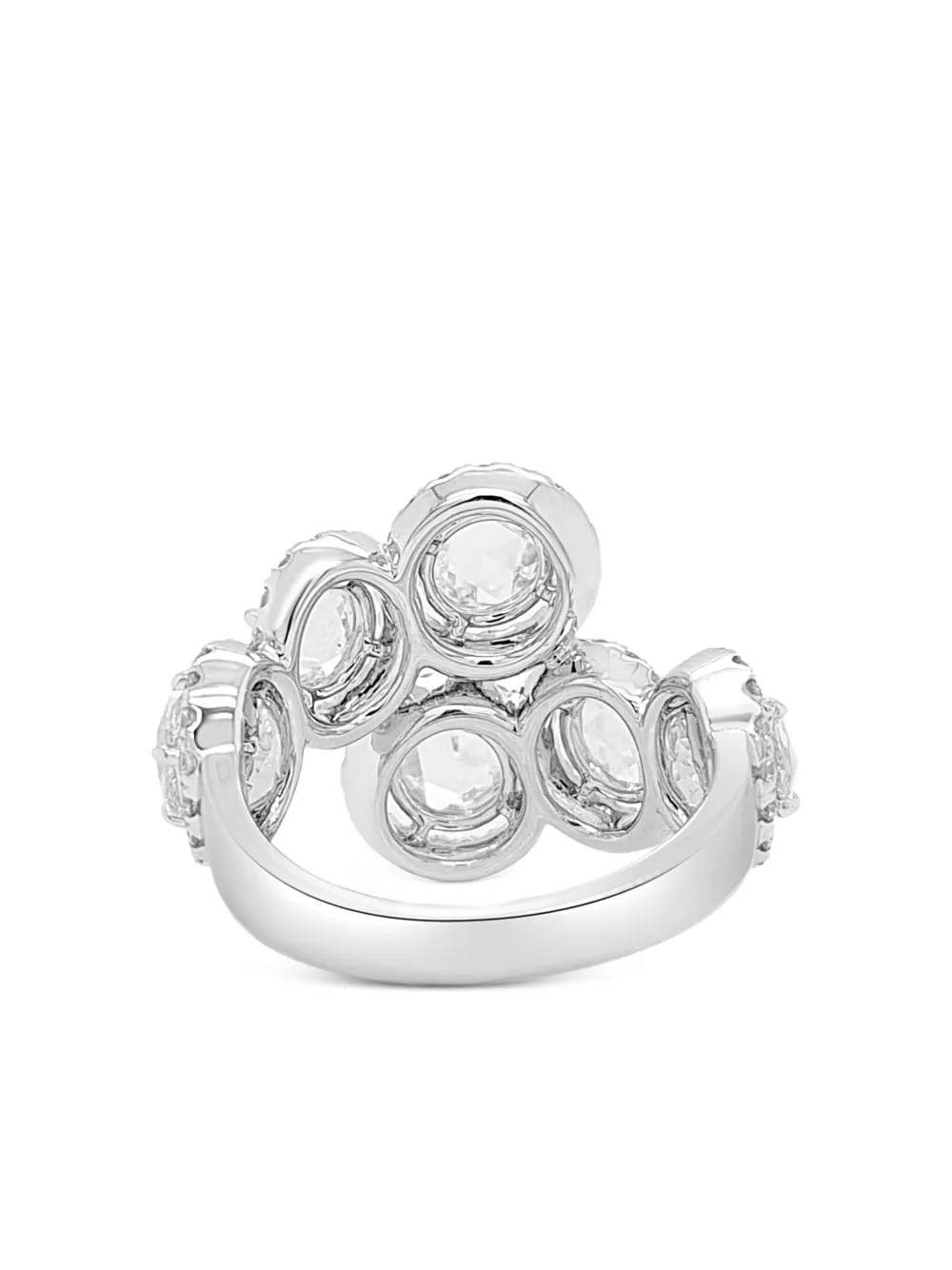 HYT Jewelry Rosecut ダイヤモンド リング 18Kホワイトゴールド - シルバートーン HYT Jewelry Rosecut ダイヤモンド リング 18Kホワイトゴールド - シルバートーン
