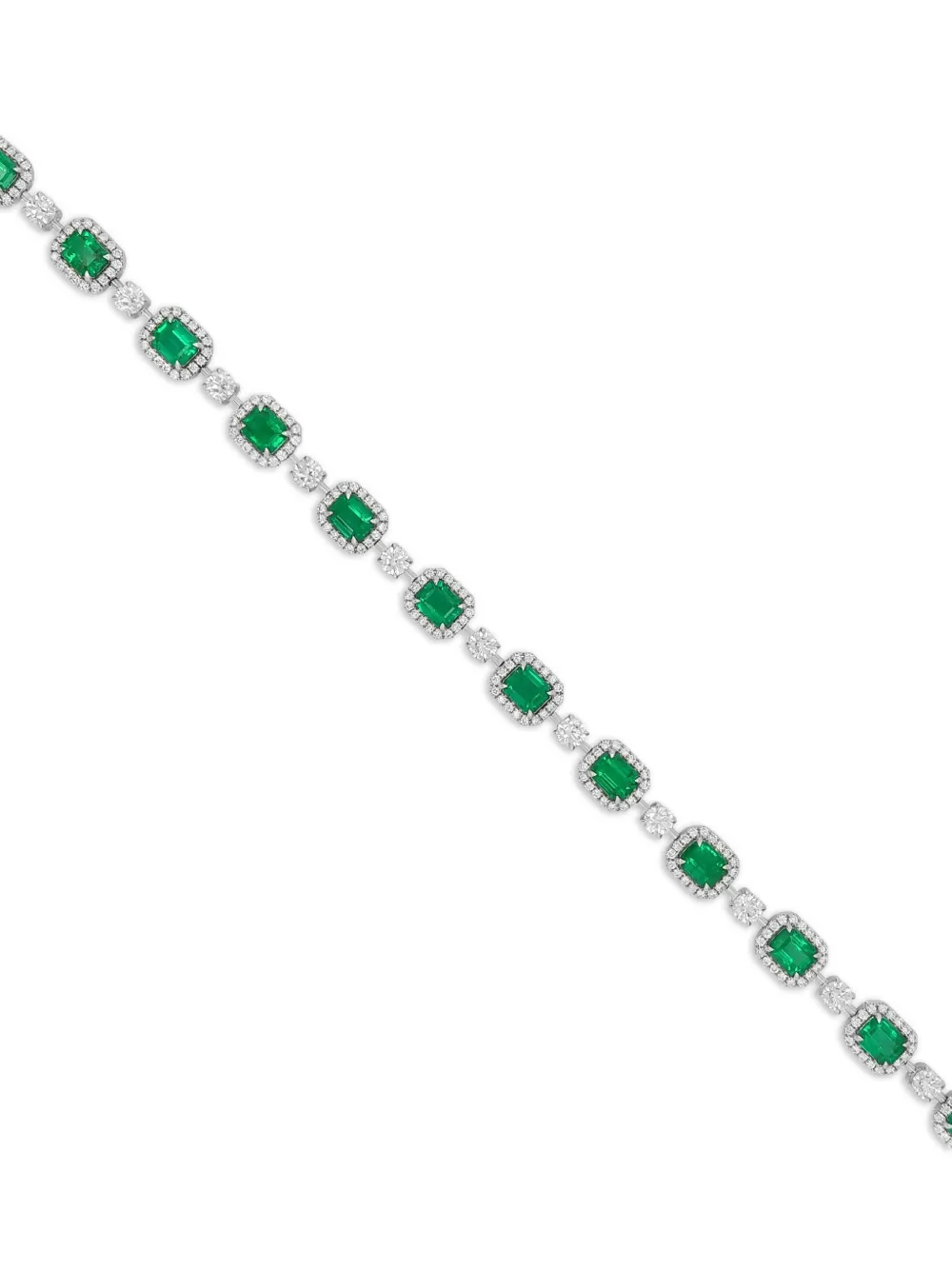HYT Jewelry 18kt white gold Tennis emerald bracelet | Image 2