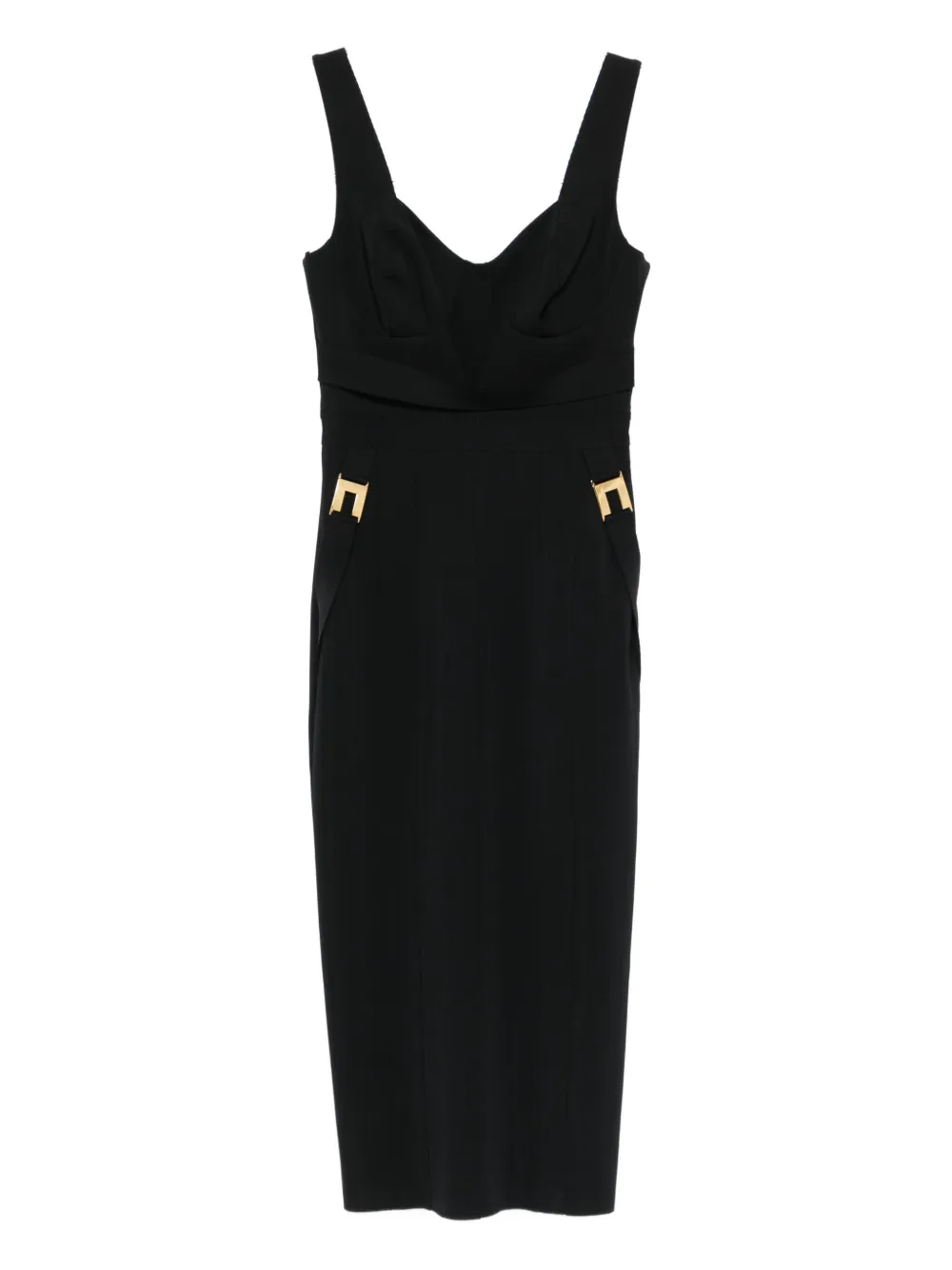 Elisabetta Franchi sweetheart-neckline mini dress Zwart