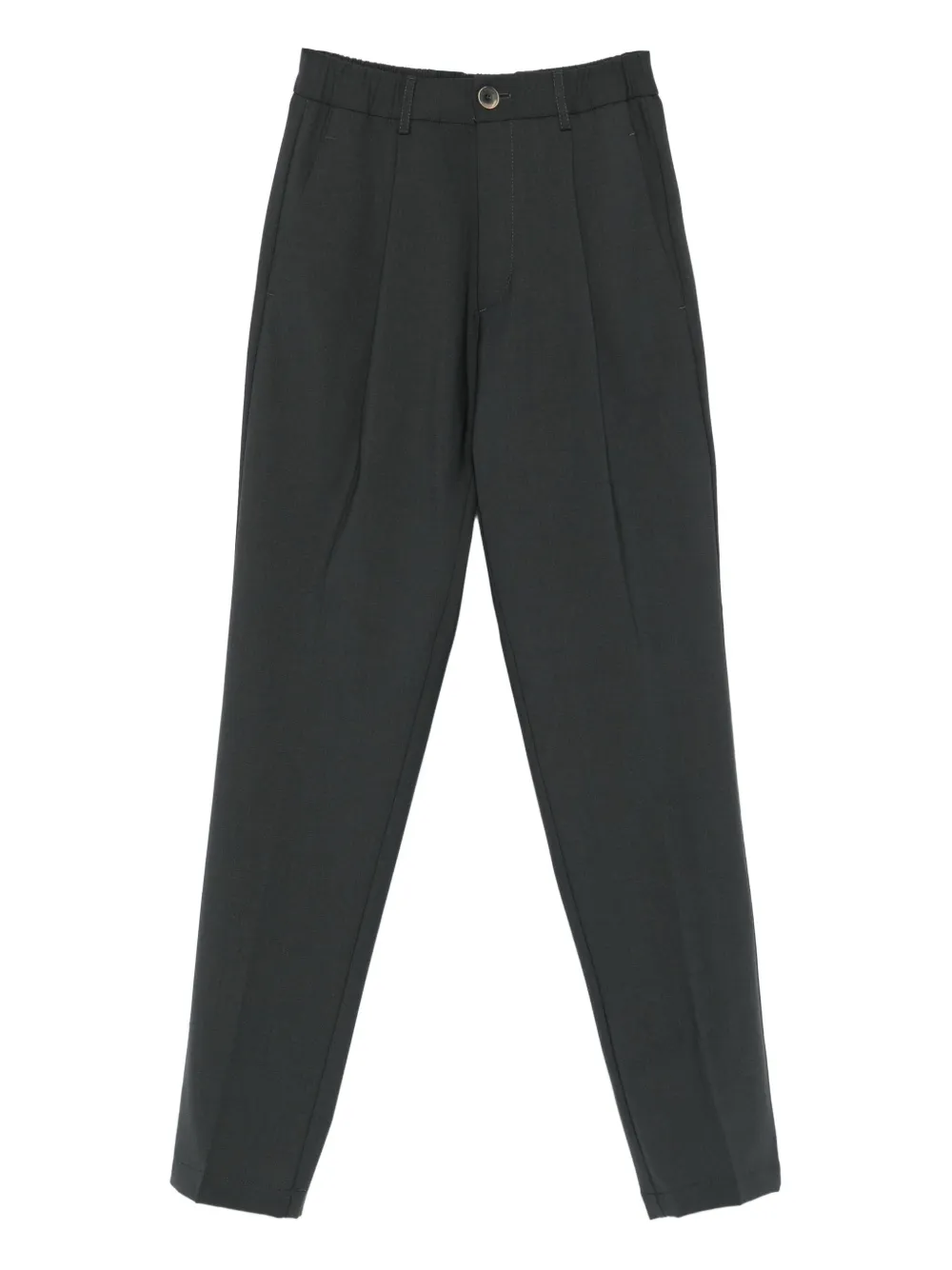 Herno Straight broek met geplooide voorkant Grijs