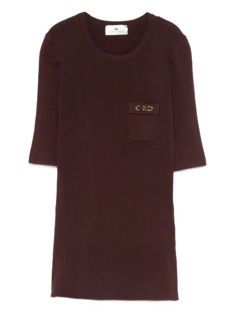 Elisabetta Franchi ribbed T-shirt 