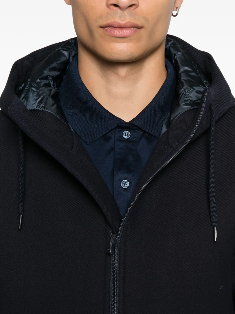 Herno Jack met capuchon Blauw