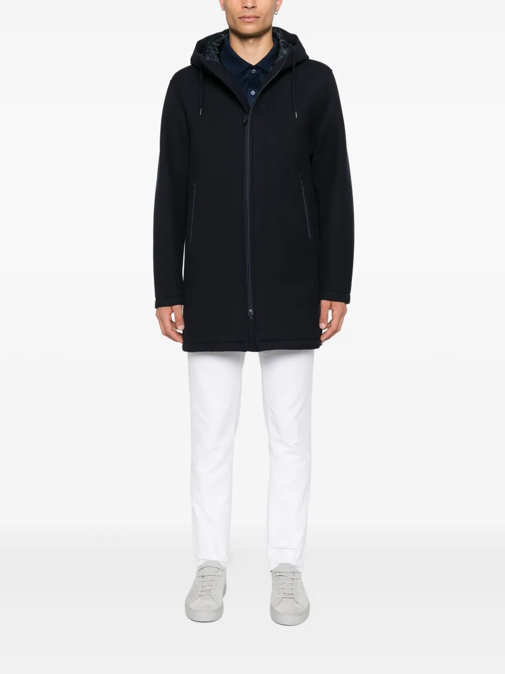 Herno Jack met capuchon Blauw