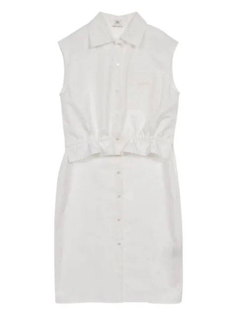 Hermès Pre-Owned 20s shirt dress pocket detail dress