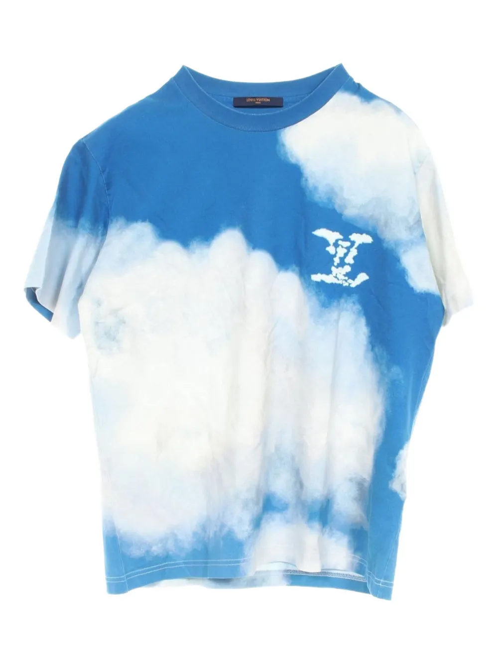 2000s cloud-print T-shirt