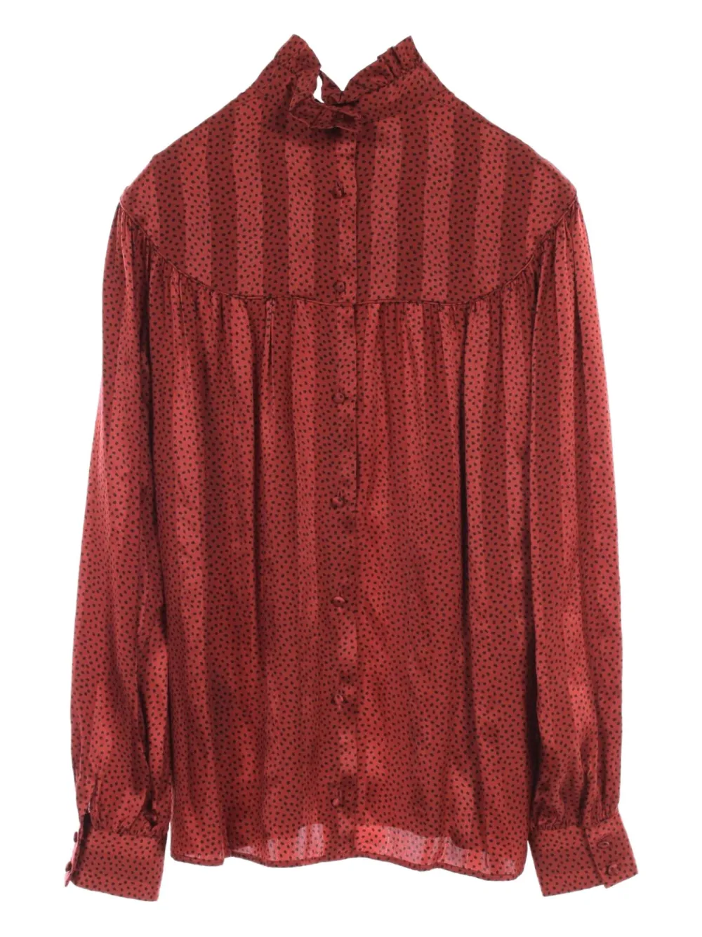 2010s dot-print blouse
