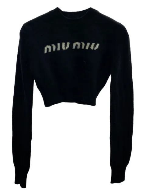Miu Miu Pre-Owned 2000s cropped sweater