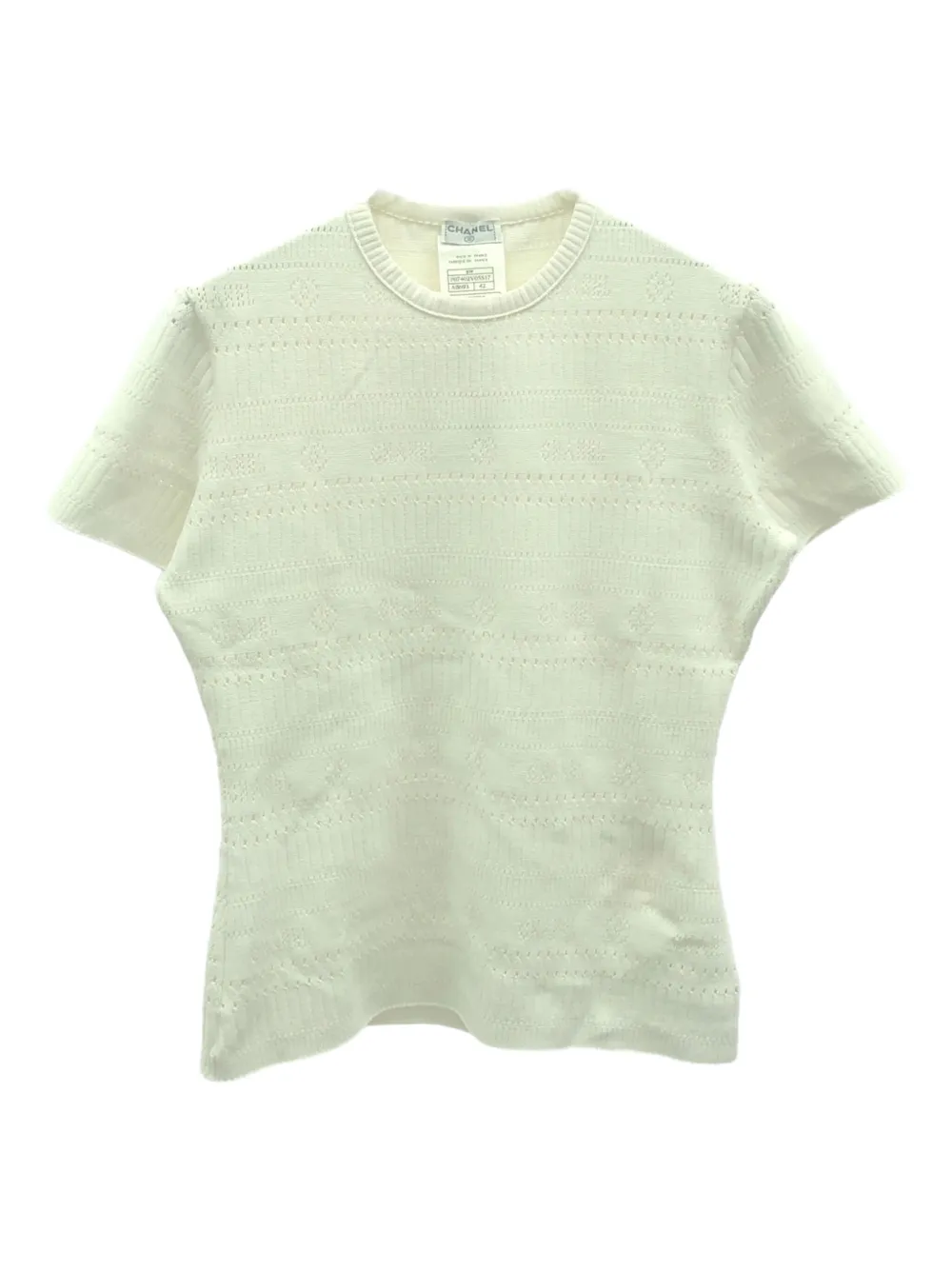 00s short sleeve knit top