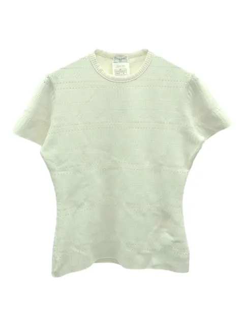 CHANEL Pre-Owned 00s short sleeve knit top