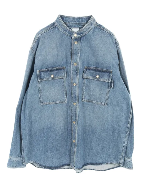 Bottega Veneta Pre-Owned 2020s collarless pockets shirt