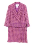 CHANEL Pre-Owned 1986-1988 Pattern Rayon Suit - Pink