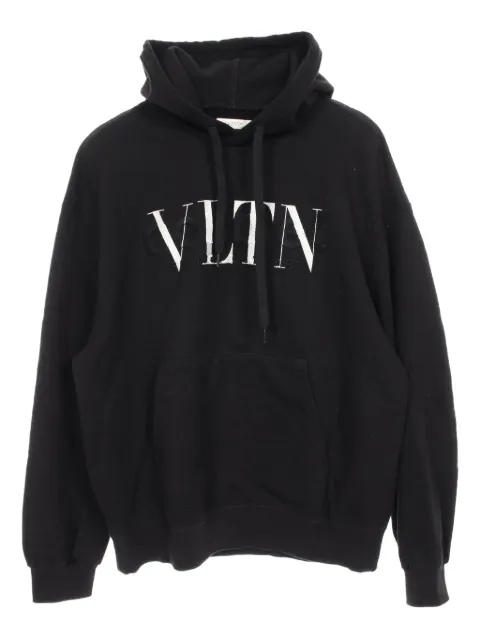 Valentino Pre-Owned 2010s logo-doublet hoodie