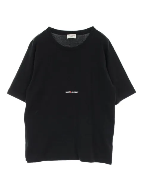 Saint Laurent Pre-Owned 2000s logo-print cotton t-shirt