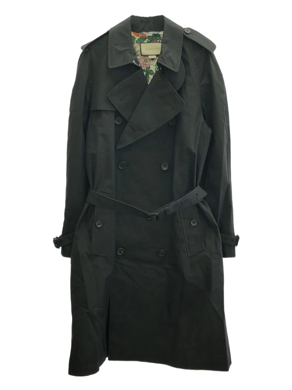 2000s double-breasted trench coat