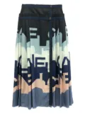 CHANEL Pre-Owned 2000s pleated silk skirt - Black