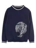 Louis Vuitton Pre-Owned x Chapman Brothers 2010 animal-print sweatshirt - Blue