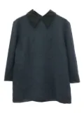 Prada Pre-Owned 2000s silk contrast-collar blouse - Blue