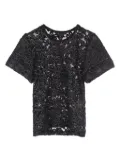 Louis Vuitton Pre-Owned 2020 lace top - BLACK