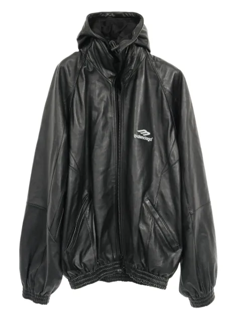 Balenciaga Pre-Owned veste zippée 3B Icon en cuir (années 2000)