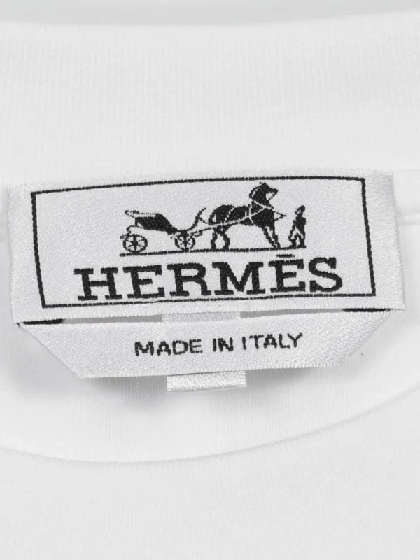 Hermès Pre-Owned 2020 Fragments Equestres T-shirt | White